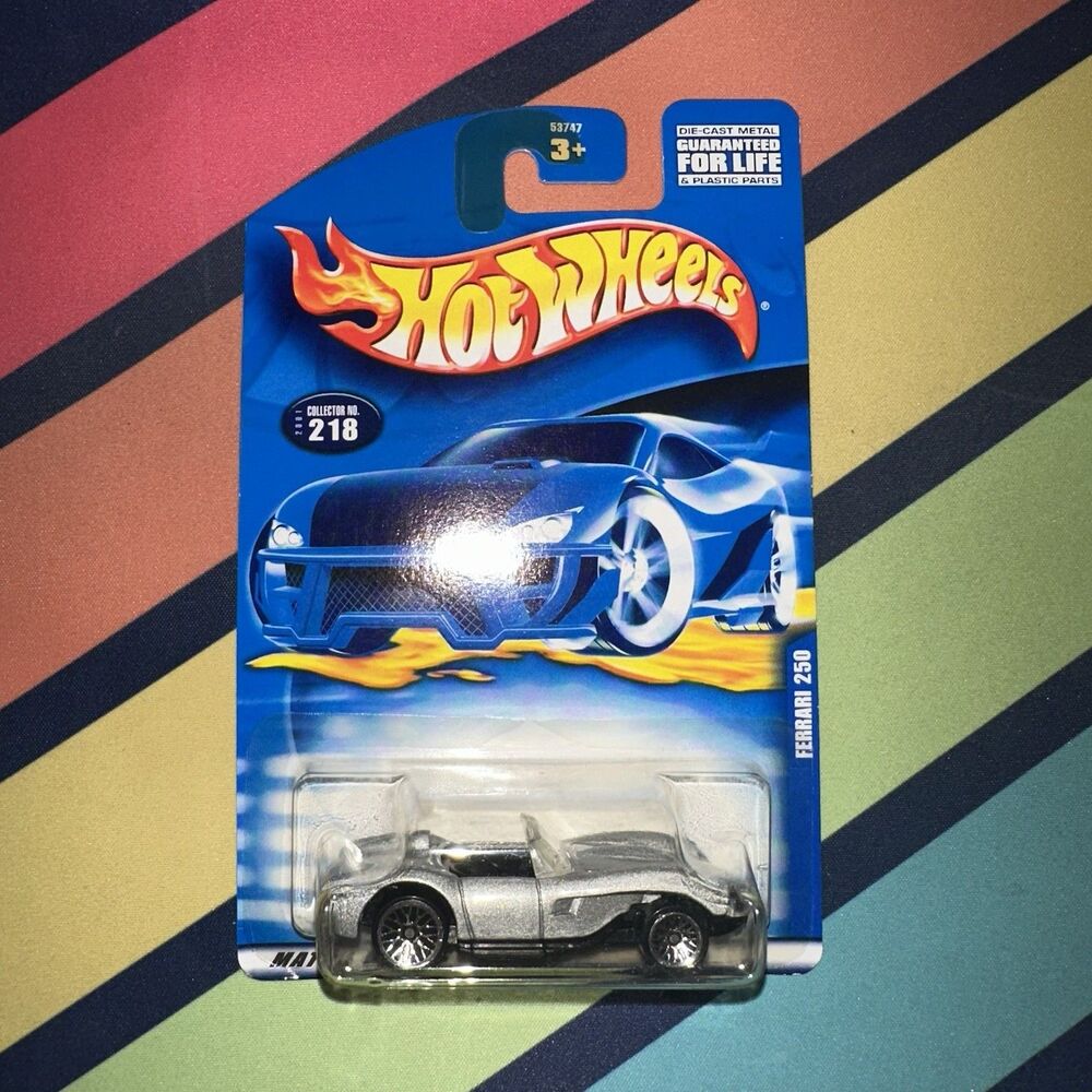 Hot Wheels Silver Ferrari 250 #218 1:64 New